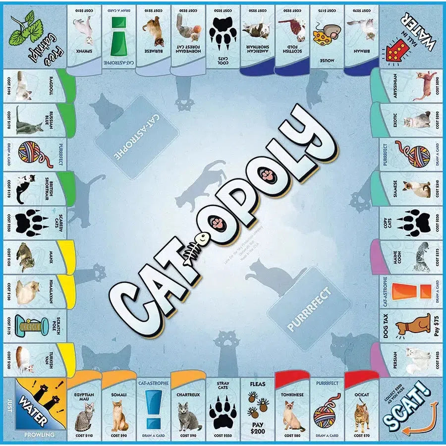 Cat-Opoly Board Game Outset - - Game