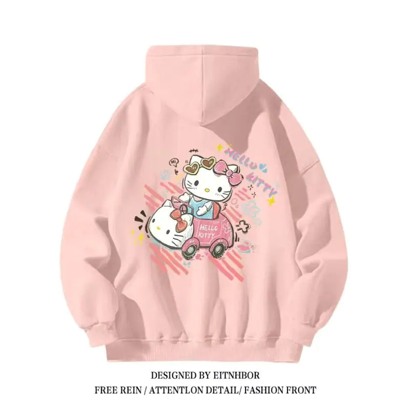 Hello Kitty Sanrio Hoodies for Boys and Girls, Y2K Style