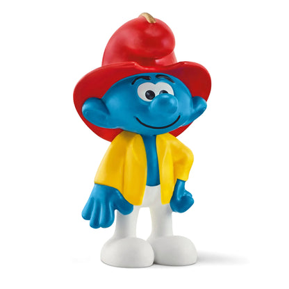 Schleich Smurfs Fireman Smurf Toy Figurine - n a - toy figure