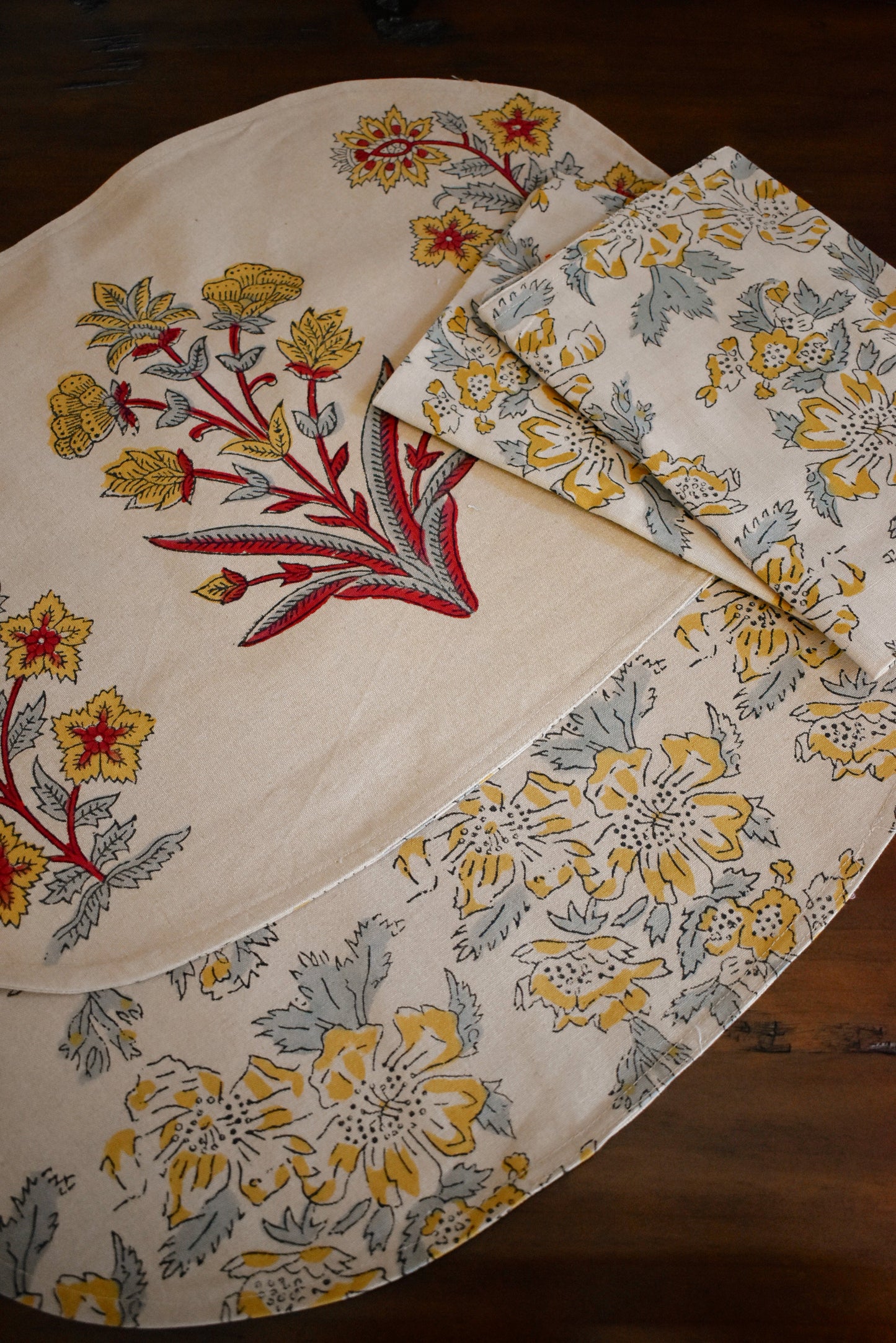 Celeste Reversible Placemats (set of 2) - - Placemat