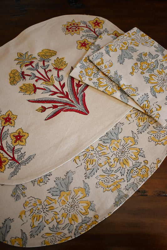 Celeste Reversible Placemats set of 2 - - Placemat