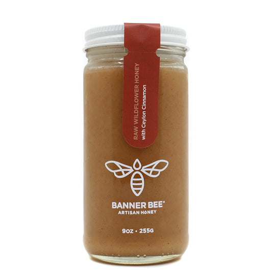 Cinnamon Enriched Raw Honey - Single jar - Infused/Enriched Honey