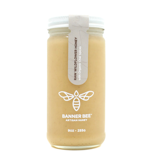 Chai Spice Enriched Raw Honey - Single jar - Infused/Enriched Honey