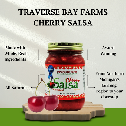 Cherry Salsa - Medium 16 oz - - Gourmet Salsa