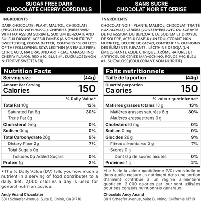 Andy Anand Belgian Dark Chocolate Cherry Cordials, 48 pc – Vegan Gift Box, Rich Liquid Center, 60% Cocoa Butter, Birthday & Valentine's Gift - - Food & Beverages > Desserts & Sweets > Chocolate