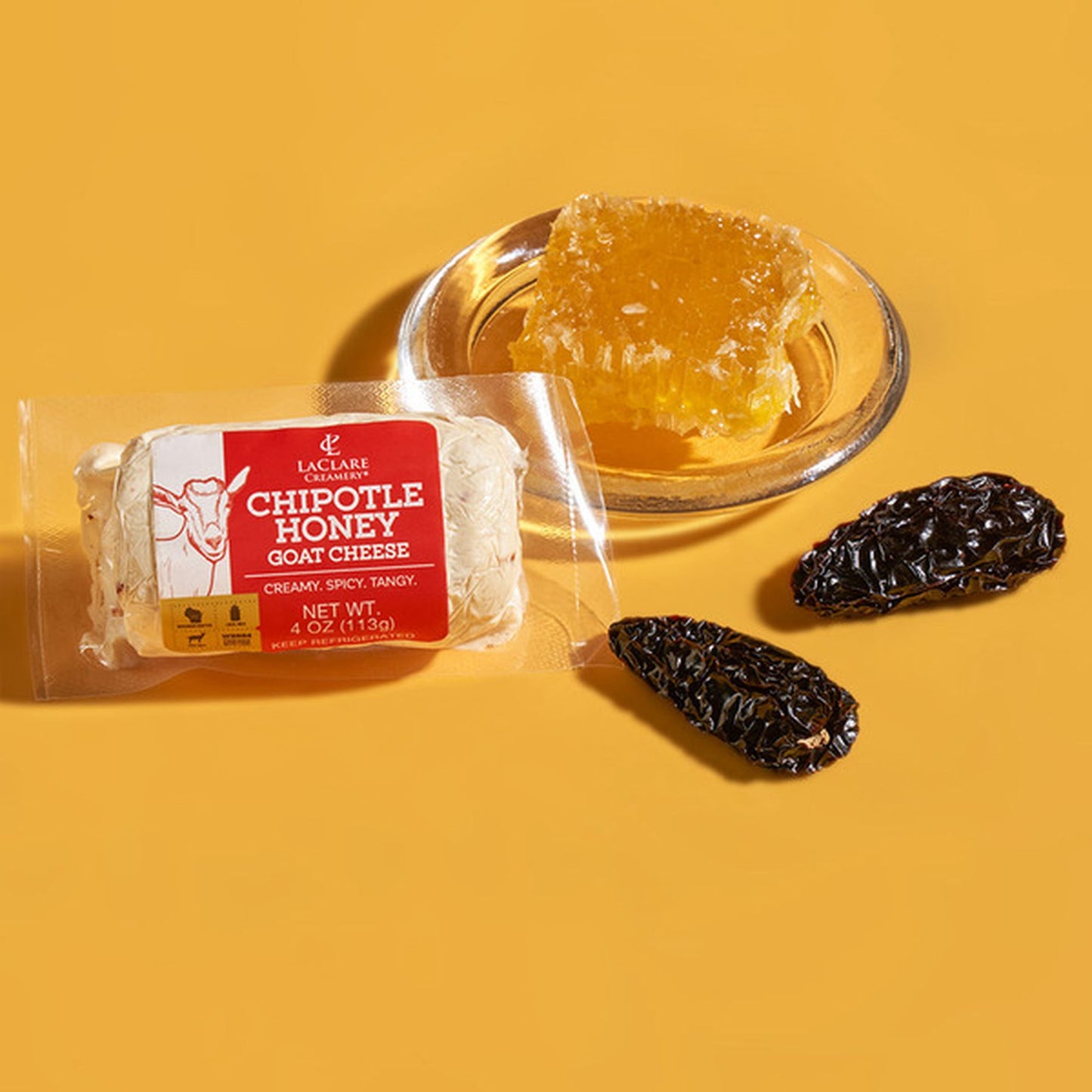 LaClare Chipotle Honey Goat Cheese- Keystone Cheese- {{Product type}}