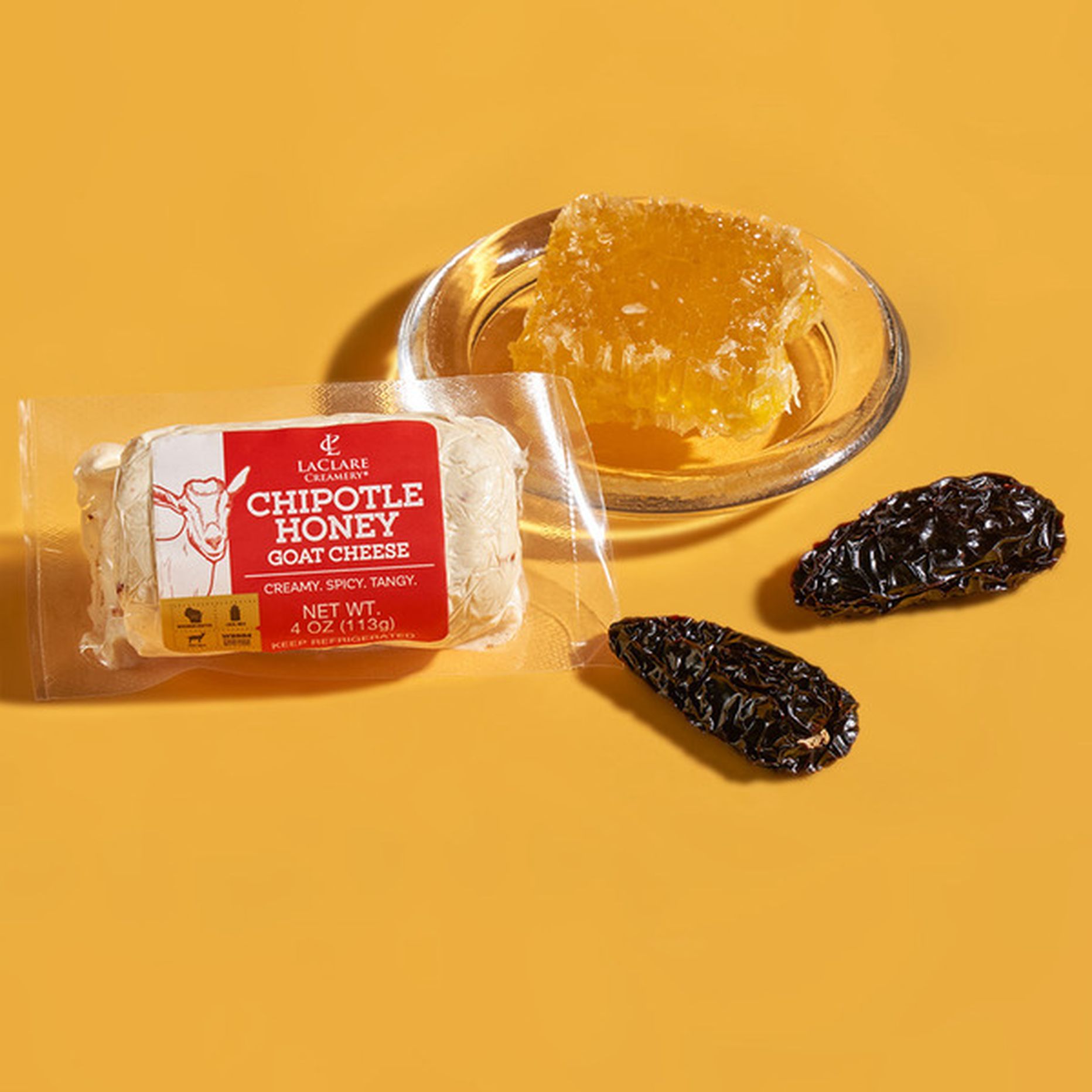 LaClare Chipotle Honey Goat Cheese- Keystone Cheese- {{Product type}}