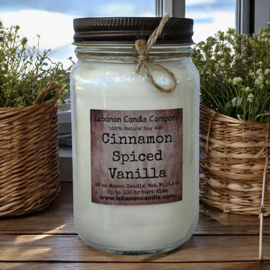 Cinnamon Spiced Vanilla Candle - - Candles & Melts