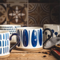 Japanese Style Hand Painted Ceramic Mugs