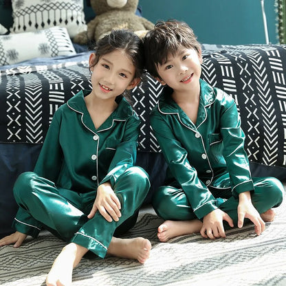 Spring Pajamas For Children Green 10T