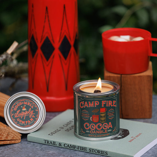Campfire Cocoa Candle - Half Pint 8oz Cotton Wick - Candles