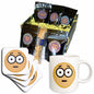 3dRose Coffee Gift Baskets - Concerned Face Graphic on White Background - Coffee Gift Basket - Coffee Gift Basket