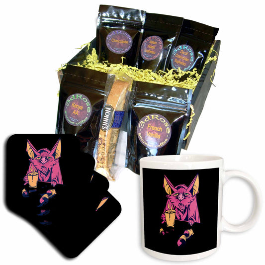 3dRose Dangerous Halloween Animal Drinks Coffee Food - Coffee Gift Baskets (cgb_325640) - Coffee Gift Basket - Coffee Gift Basket