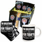 3dRose Im Breathing That’s About It for Todays Productivity - Coffee Gift Baskets (cgb_325936) - Coffee Gift Basket - Coffee Gift Basket