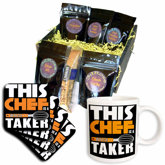 3dRose This Chef Is A Whisk Taker - Coffee Gift Baskets (cgb_325986) - Coffee Gift Basket - Coffee Gift Basket