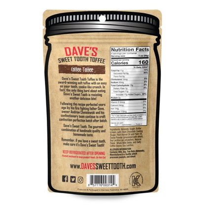 Coffee Toffee- Dave's Sweet Tooth Toffee- {{Product type}}