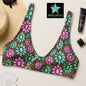 Baha Ranch Yeehaw Pink Turquoise Cowgirl Bikini Top - - Swim Wear
