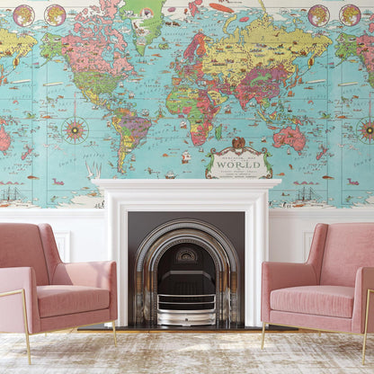Dudley's World Wallpaper- WALL BLUSH- {{Product type}}