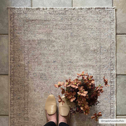 Cream Holi-2301 Washable Area Rug - - Rugs
