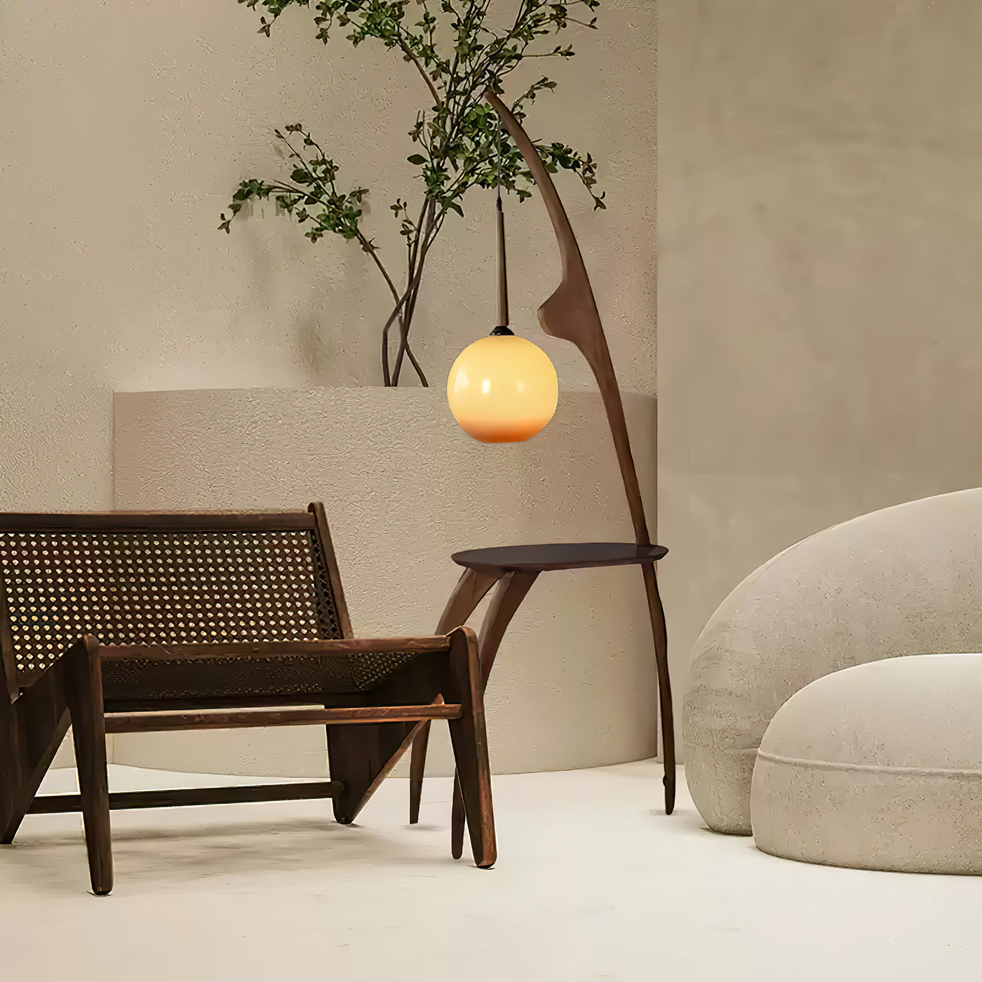 Curved Mantis Arm Floor Lamp - - Floor Lamp