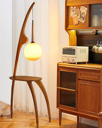Curved Mantis Arm Floor Lamp - - Floor Lamp