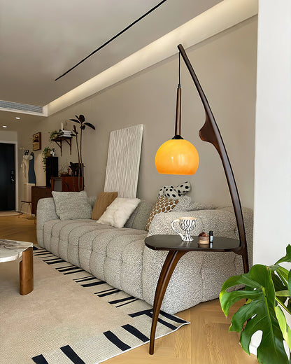 Curved Mantis Arm Floor Lamp - - Floor Lamp