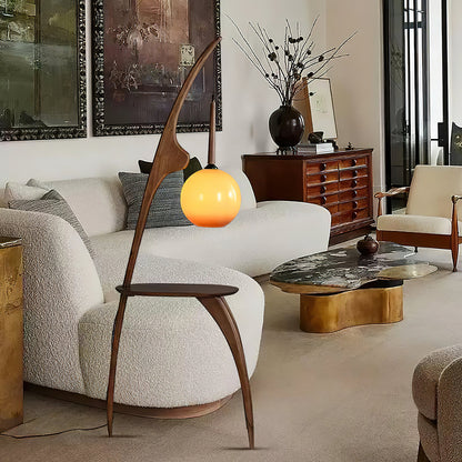 Curved Mantis Arm Floor Lamp - - Floor Lamp