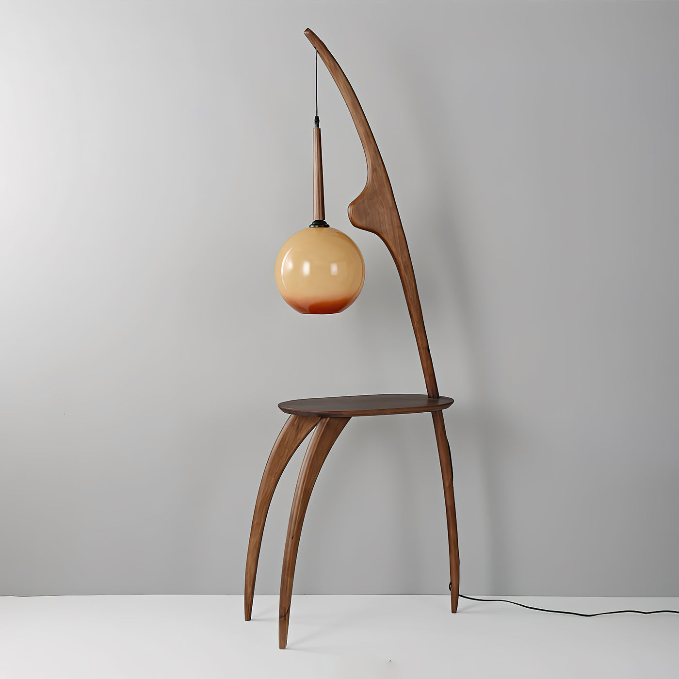 Curved Mantis Arm Floor Lamp - - Floor Lamp