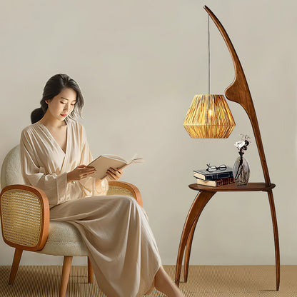 Curved Mantis Arm Floor Lamp - - Floor Lamp