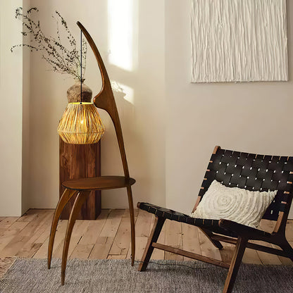 Curved Mantis Arm Floor Lamp - - Floor Lamp