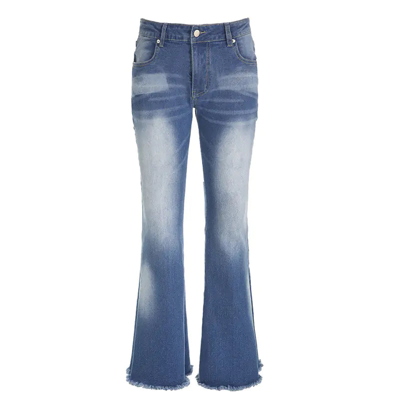 Low Waist Slim-fit Casual Trousers - - jeans
