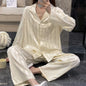 Silk Striped Pajama Set