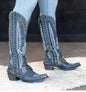 Women’s Custom Embellished Cowgirl Boots- Country in My Heart- {{Product type}}