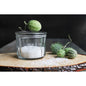 Pressed Glass Clear Salt Cellar - - container