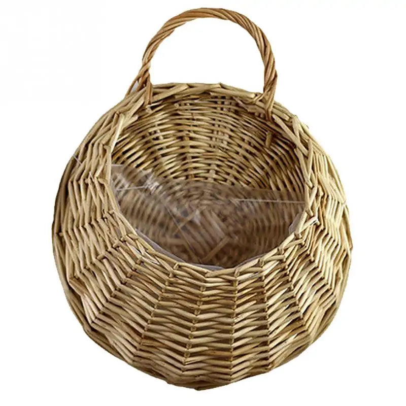 Handmade Wicker Rattan Flower Basket