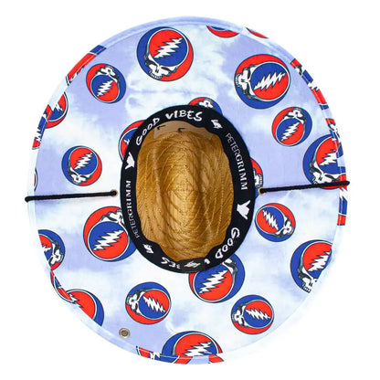Peter Grimm Grateful Dead Blue Row Junior - Children's Straw Lifeguard Hat- HatCountry- {{Product type}}