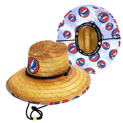 Peter Grimm Grateful Dead Blue Row Junior - Children's Straw Lifeguard Hat- HatCountry- {{Product type}}