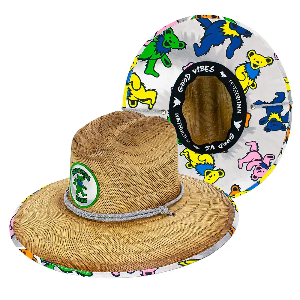 Peter Grimm Grateful Dead Sugar Junior - Children's Straw Lifeguard Hat- HatCountry- {{Product type}}