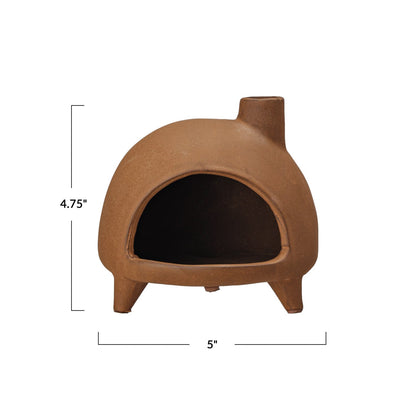 Terracotta Chimney Incense & Smudge Stick Burner - - Candles & Accessories