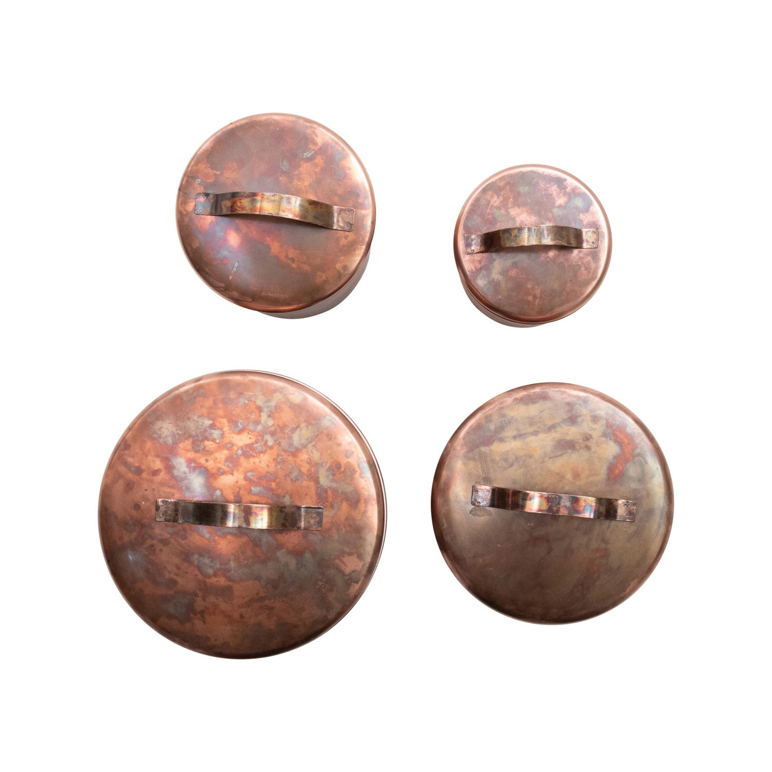 Oxidized Copper Finish Stainless Steel Canisters - - canisters