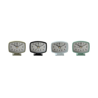 Mini Metal Footed Alarm Clock | 4 Colors - - Tabletop