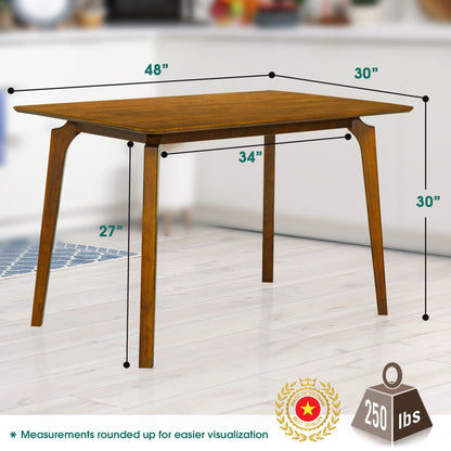 Acacia Verve 48" Solid Wood Dining Table - Ideal Kitchen Table for 4 - - Table