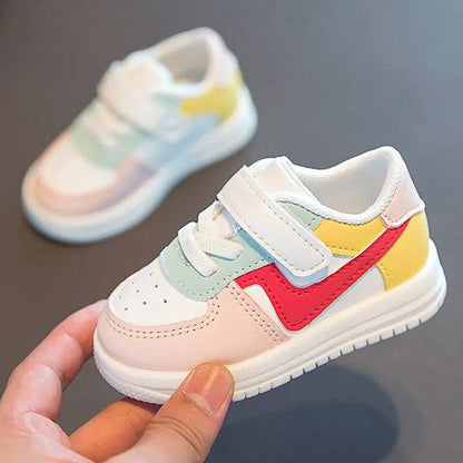 Leather Multicolor Toddler Rubber Shoes - Kia Day Design