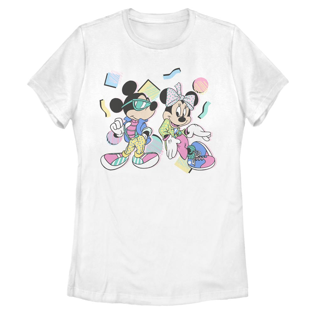 Women's Disney 80s MINNIE MICKEY T-Shirt - - T-Shirt