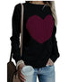 Long Sleeve Knit Heart Sweater
