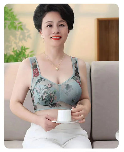 Floral Breeze Wireless Comfort Bra: Effortless Elegance & All-Day Support Kia Day Design
