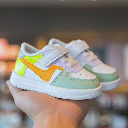 Leather Multicolor Toddler Rubber Shoes - Kia Day Design