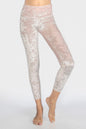Velvet Cropped Leggings Made in USA - PINK - Leggings