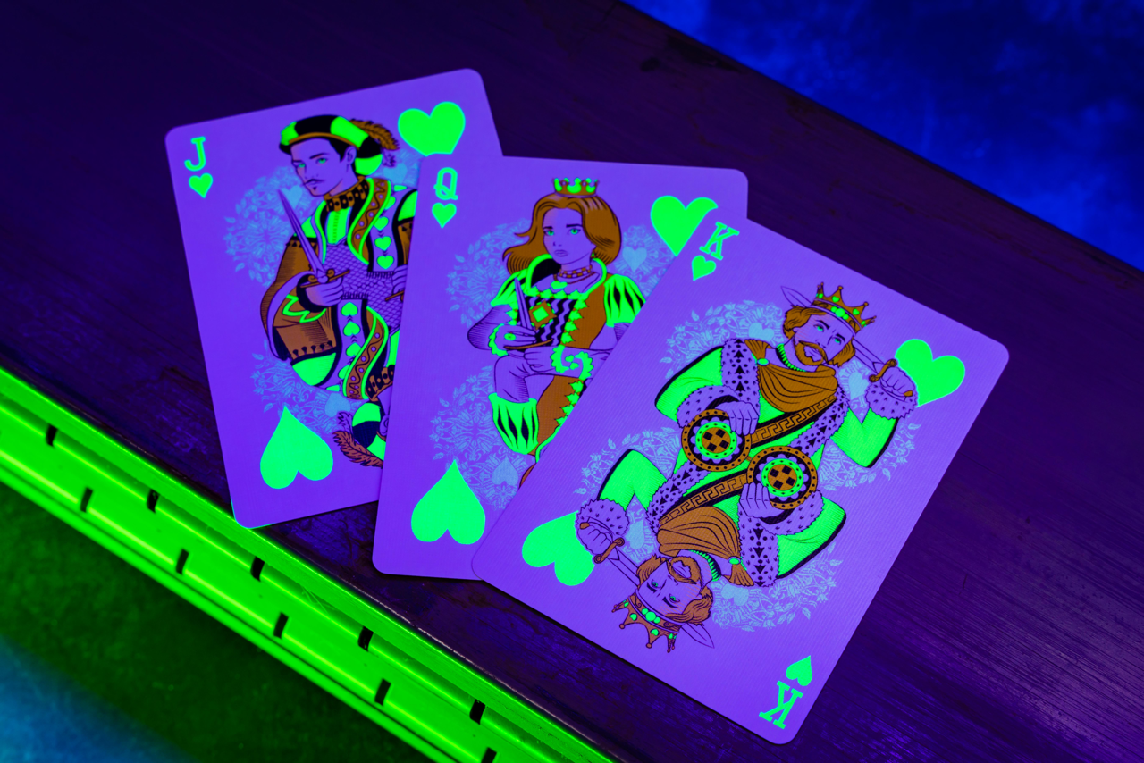 Bicycle Neon Rider Back Green-Glo Deck Playing Cards- Card-Addiction.com- {{Product type}}