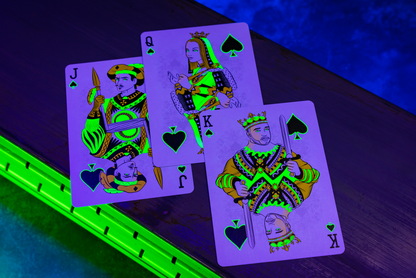 Bicycle Neon Rider Back Green-Glo Deck Playing Cards- Card-Addiction.com- {{Product type}}